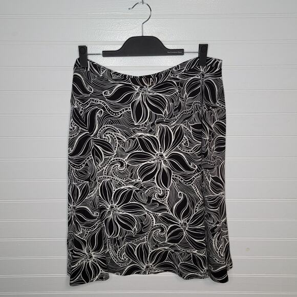 Talbots Plus Size 2XP Petite Midi Skirt Stretch Slinky Beach Vacation Cover Up - Picture 1 of 7
